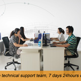 Our after-sale technical support team can keep 7 days 24 hours on-line.